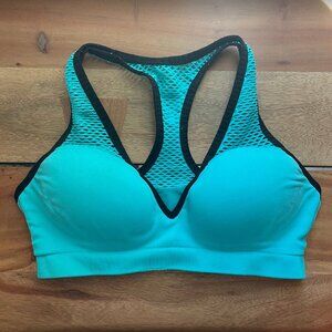 PINK Victoria's Secret M Pushup Sport's Bra Turqoise/Black